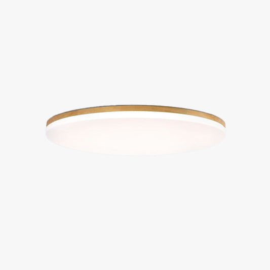Nolla Wood Rim Flush Ceiling Light