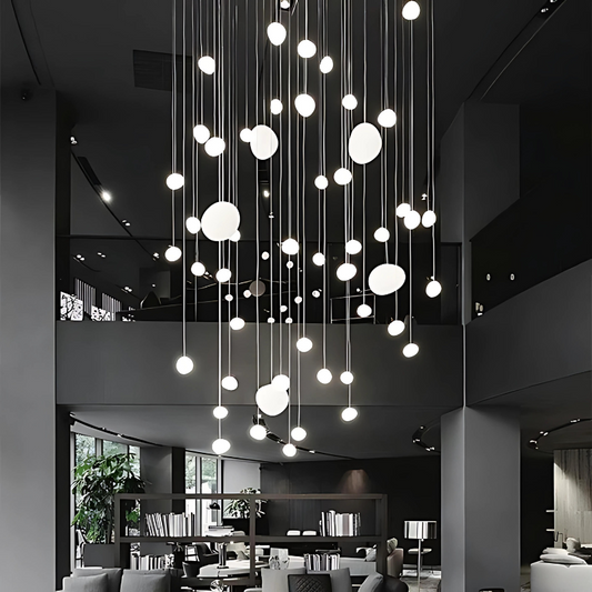 Glass Pebble Pendant Light