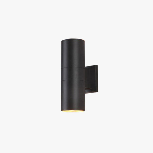 Belvo Black Cylinder Up Down Wall Light