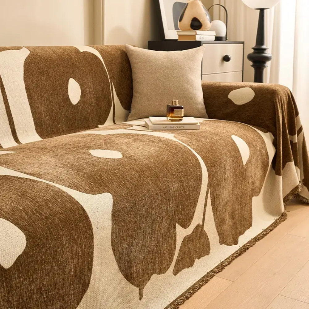 Monaco Abstract Chenille Sofa Cover