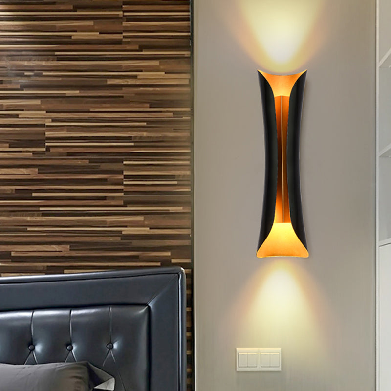 Curled Metal Twin Wall Sconce