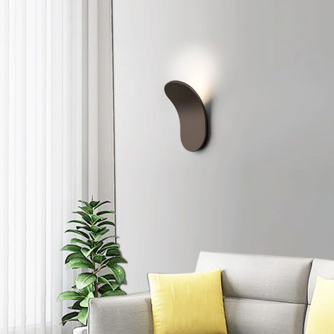 Compact Half-Moon Wall Light 18cm