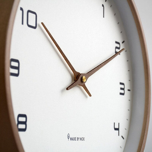 Scandi Wood Wall Clock 25cm