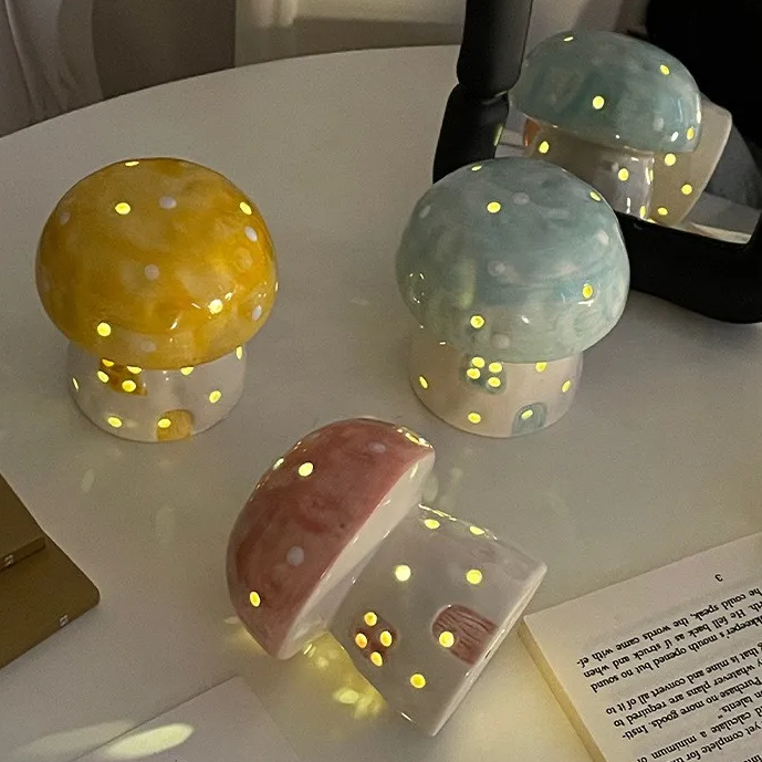 Ceramic Mushroom Night Light