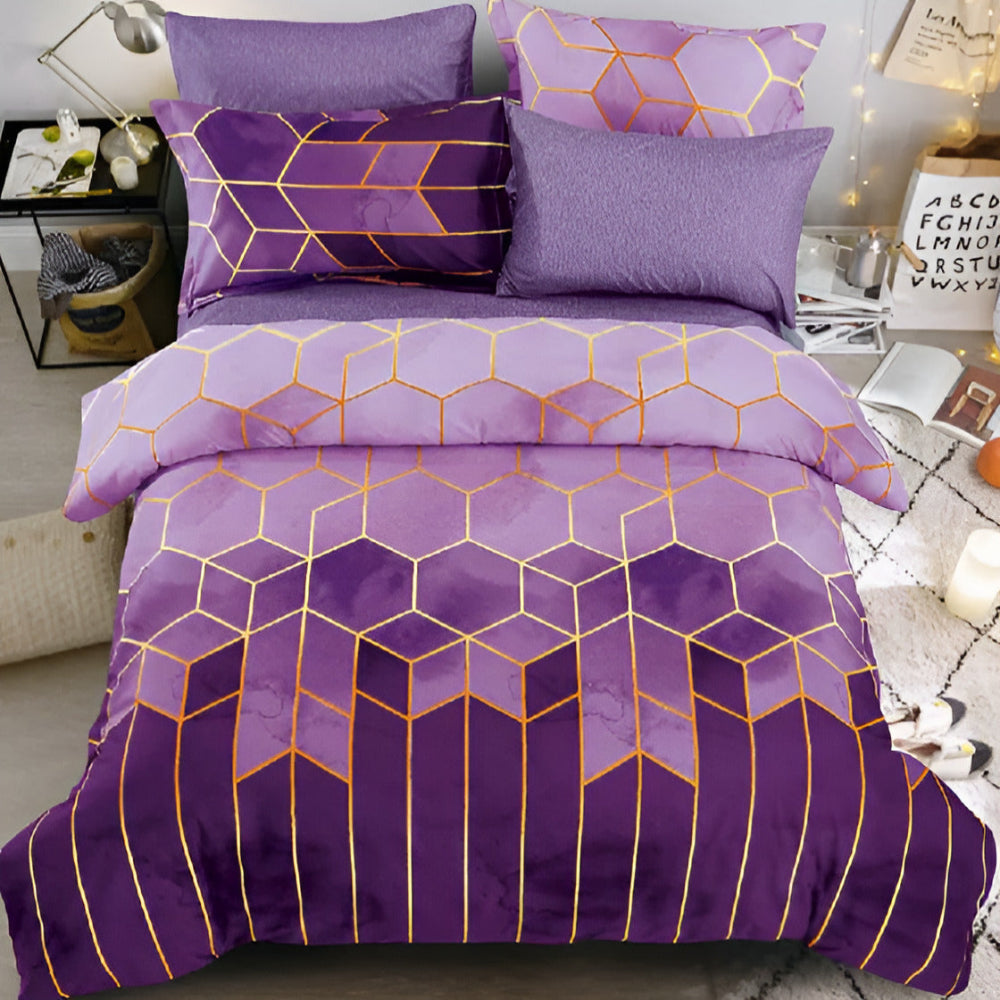Honeycomb Jacquard Duvet Set