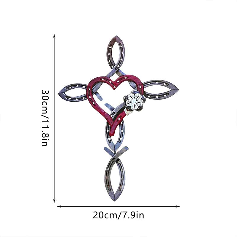 Horseshoe Heart Wall Ornament