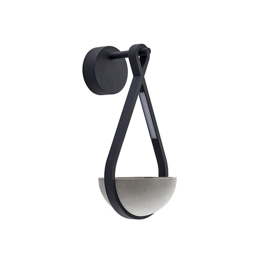 Norva Concrete Planter Outdoor Wall Light