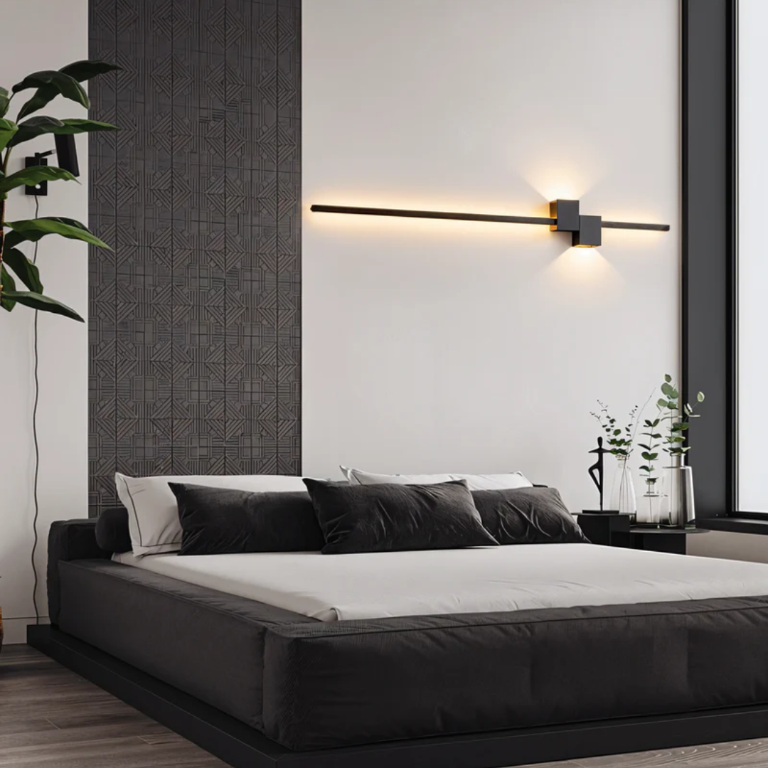 Linear Aluminium Wall Light, 60 or 80cm