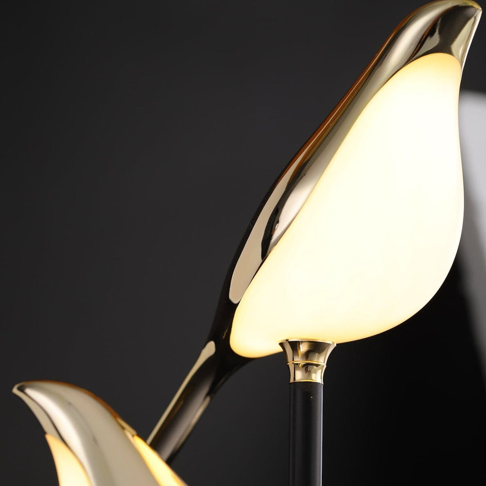 Perched Bird Brass Wall Light