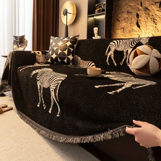Zebra Stripe Sofa Cover