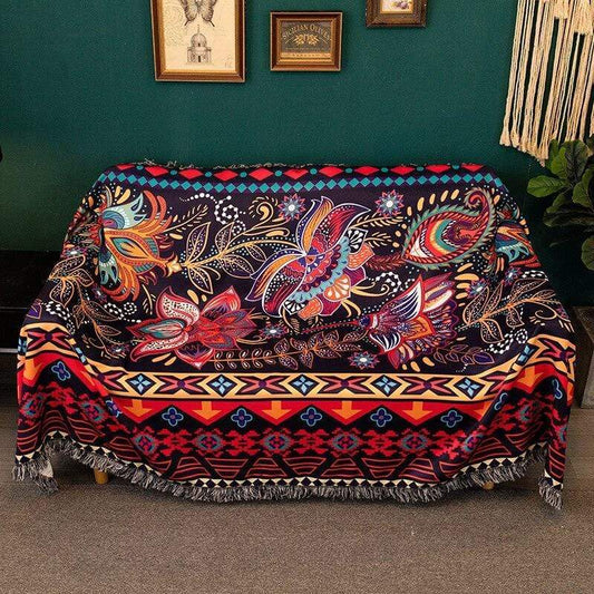 Bohemia Fringed Sofa Throw