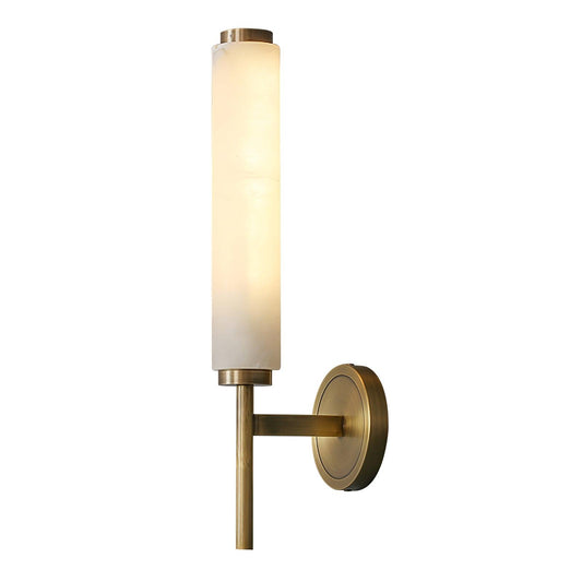 Jerno Alabaster Brass Wall Light