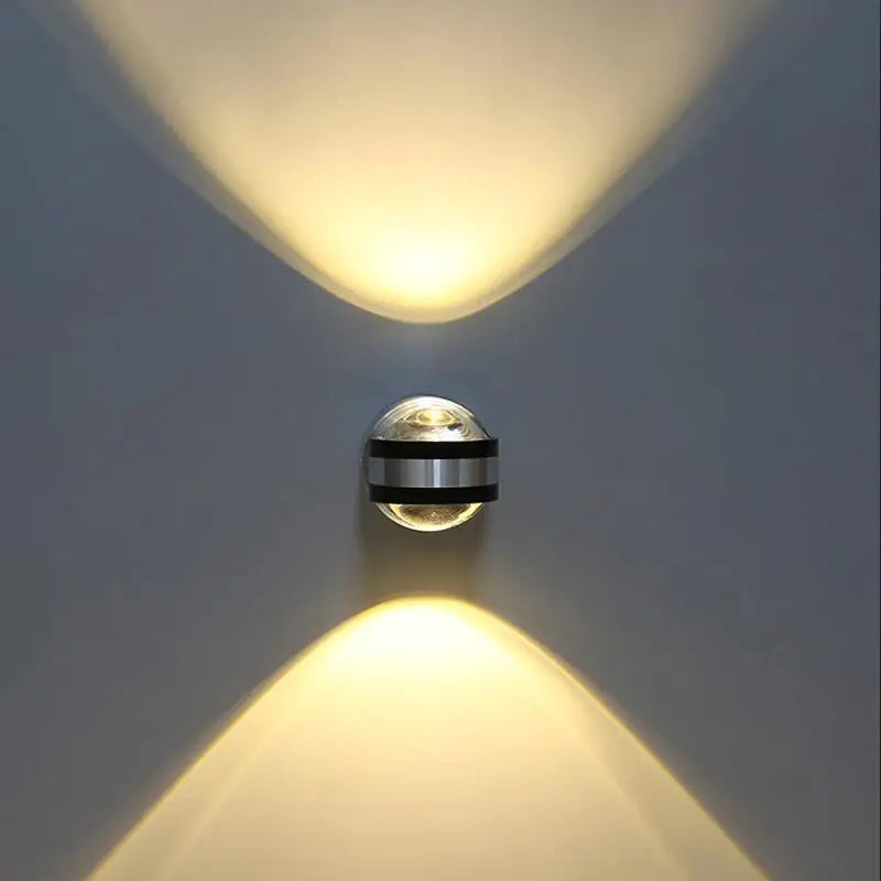 Crystal Facet LED Wall Light
