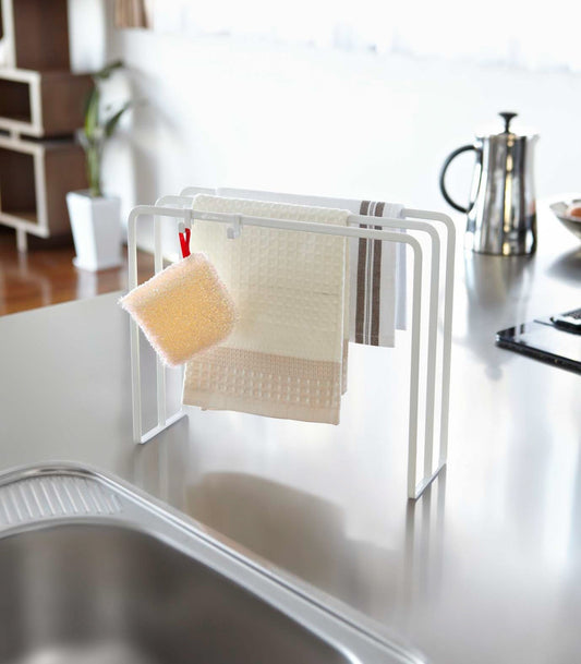 Steel Dish Towel Stand
