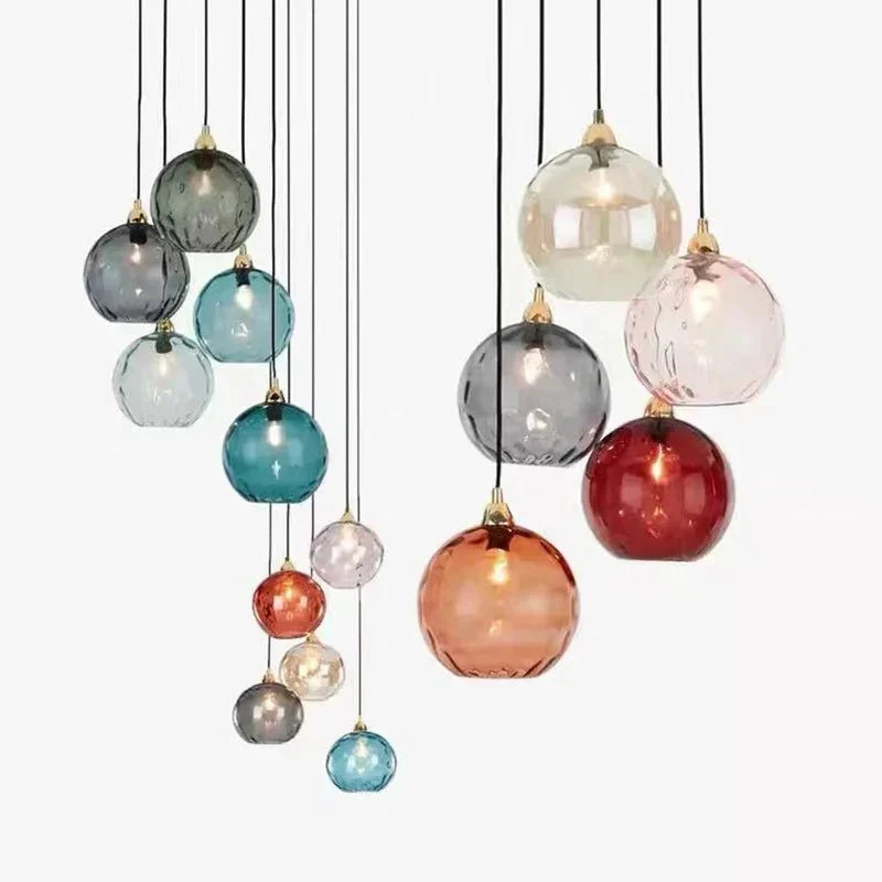 Glass Ball Pendant Light 20cm