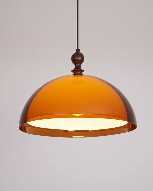Pomera Amber Acrylic Dome Pendant