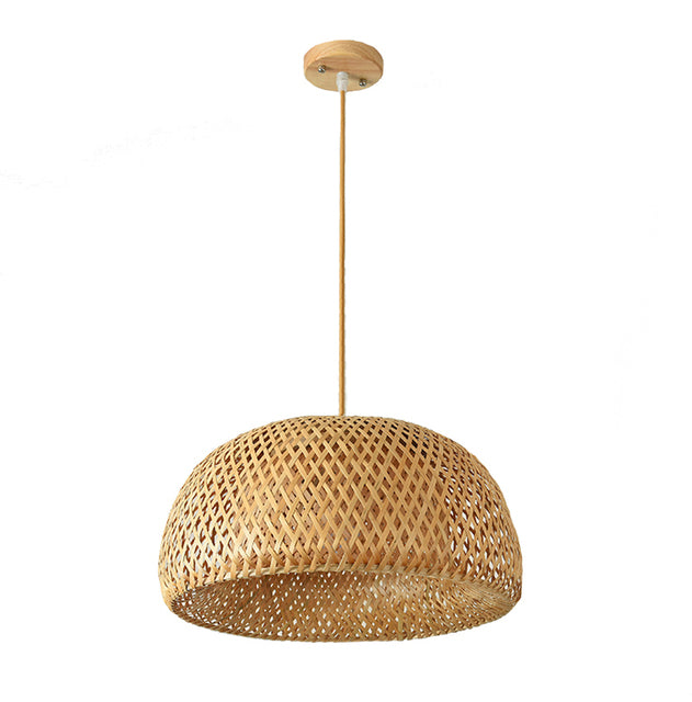Finn Woven Bamboo Pendant Light