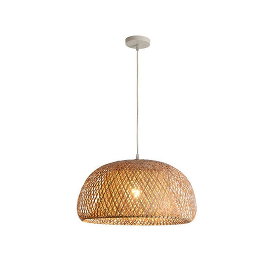 Finn Woven Bamboo Pendant Light