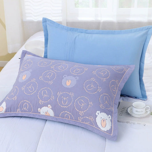 Floral Print Cotton Pillowcase Pair