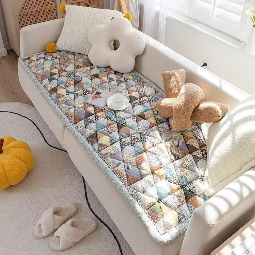Pastoral Plush Cushion and Runner Covers