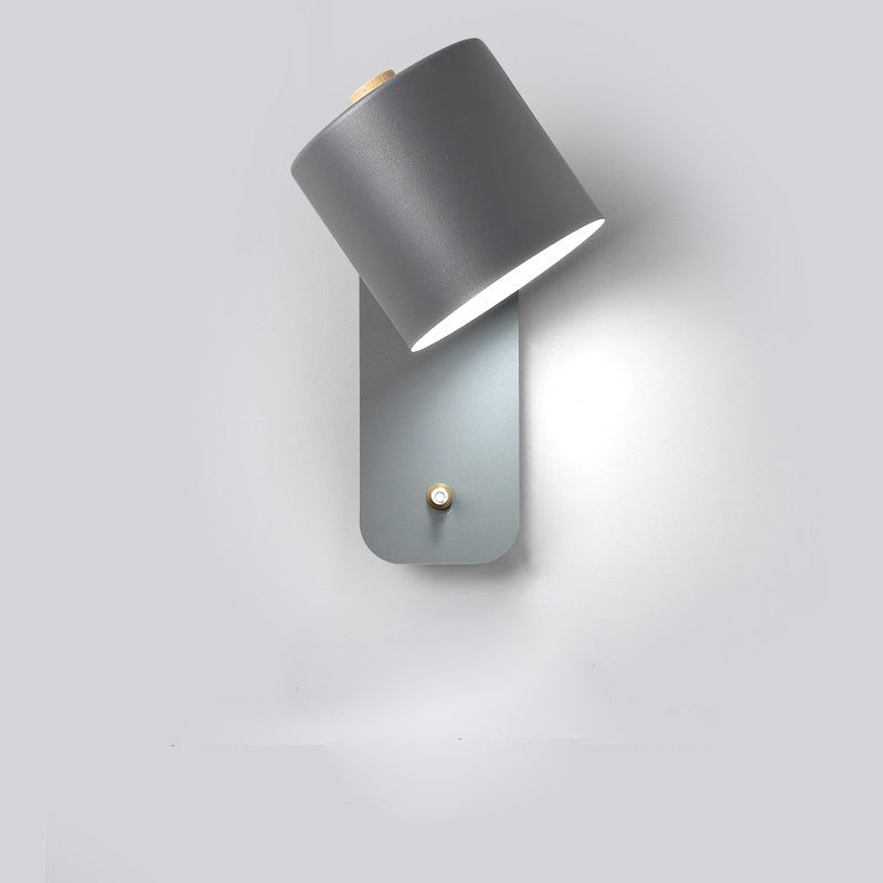 Metal Wall Light with Switch 23cm