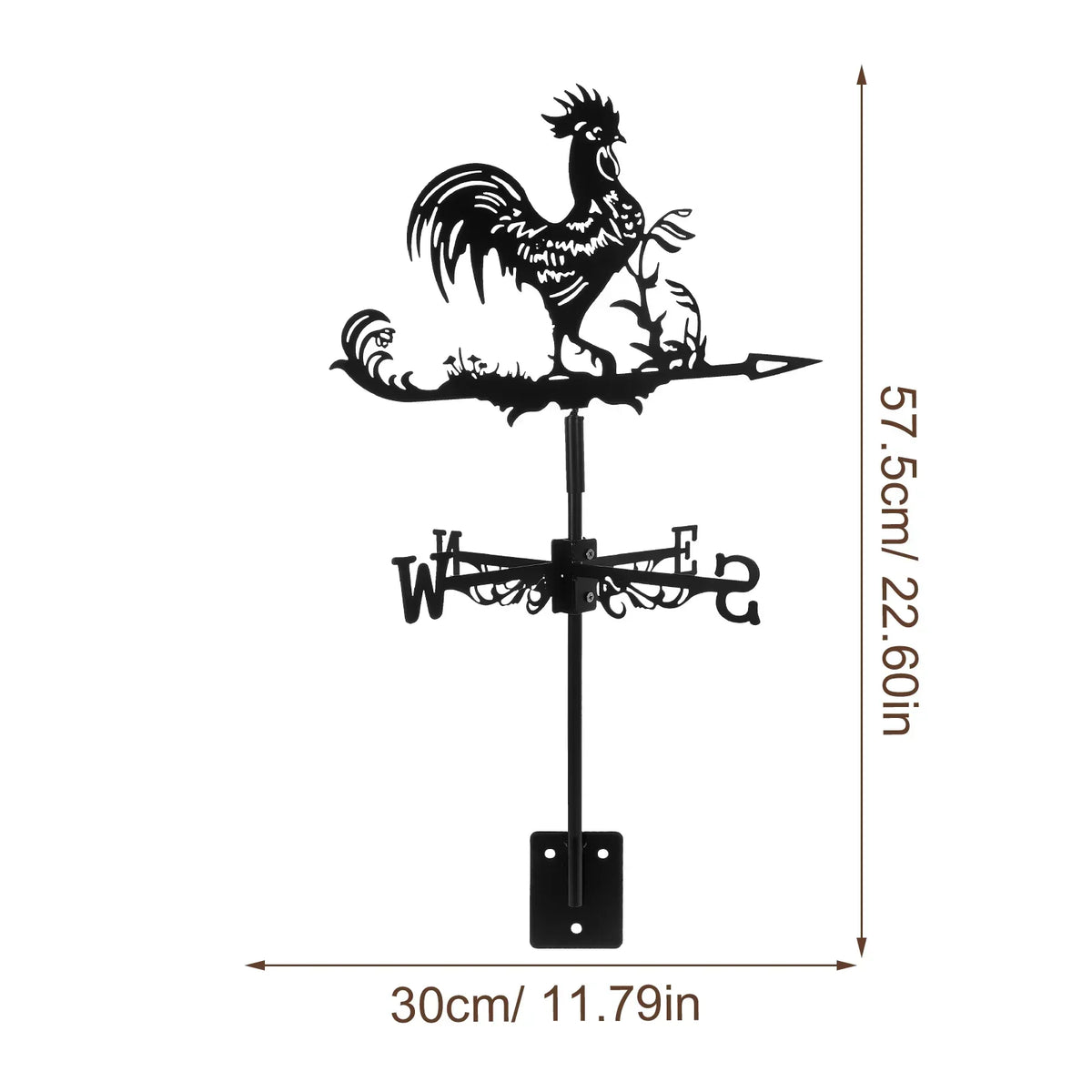 Iron Rooster Weather Vane 57cm