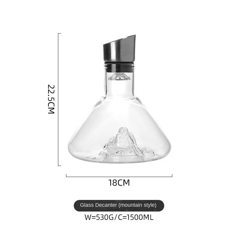 Mountain Crystal Wine Decanter