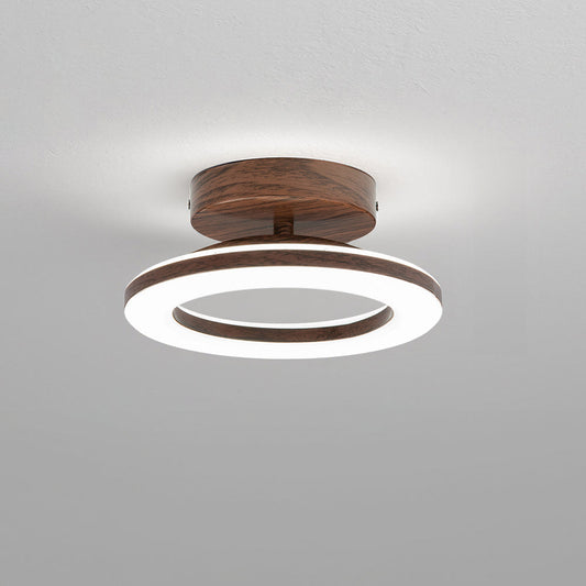Wood-Effect Hallway Ceiling Light