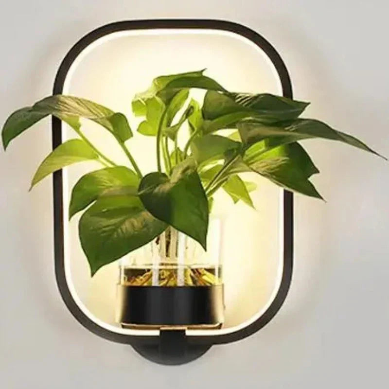 Glass Trough Plant Wall Light 22cm