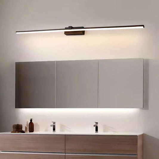 Nira Matt Black LED Mirror Wall Light