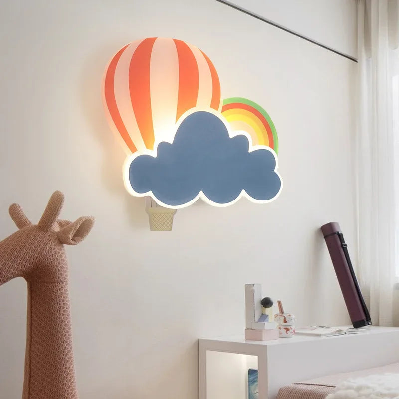 Cloud and Star Children's Wall Light