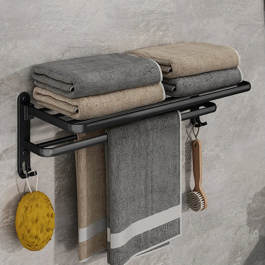 Foldable Bathroom Towel Rack