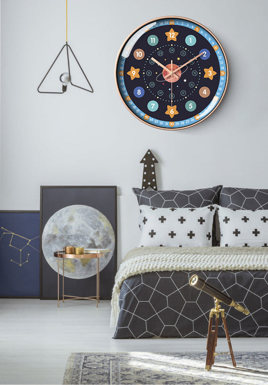Children's Silent Wall Clock 30cm