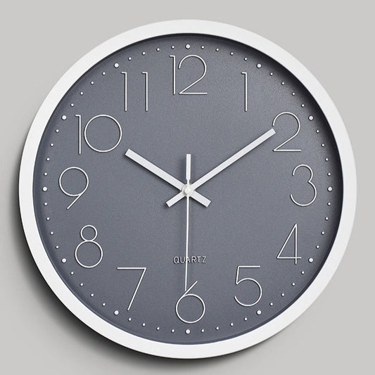 Silent Sweep Schoolhouse Wall Clock 30cm
