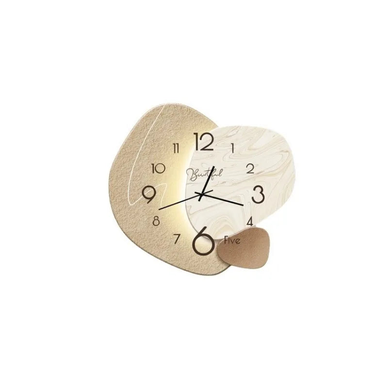 Metal and Glass Wall Clock 30cm