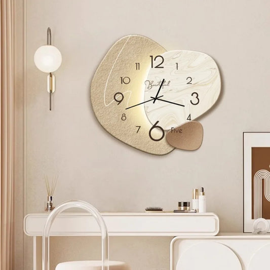 Metal and Glass Wall Clock 30cm