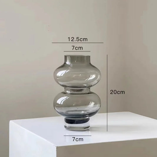 Two Tier Glass Vase