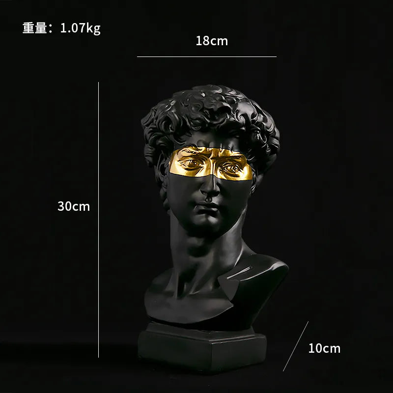 Classical Bust Resin Sculpture 30cm