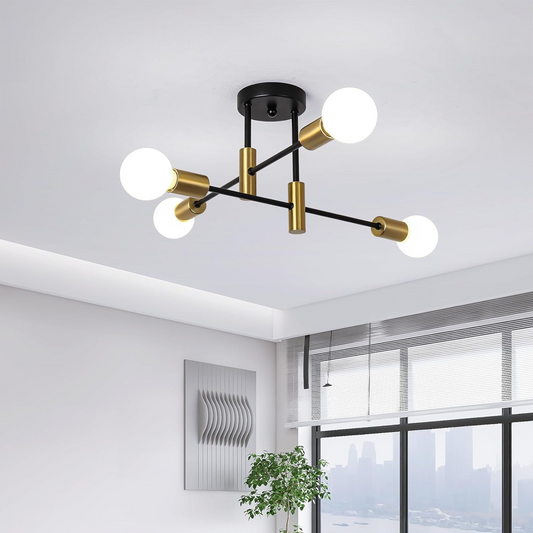 Scandinavian Metal Flush Mount Ceiling Light