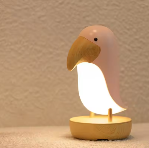 Wooden Bird Rechargeable Night Light