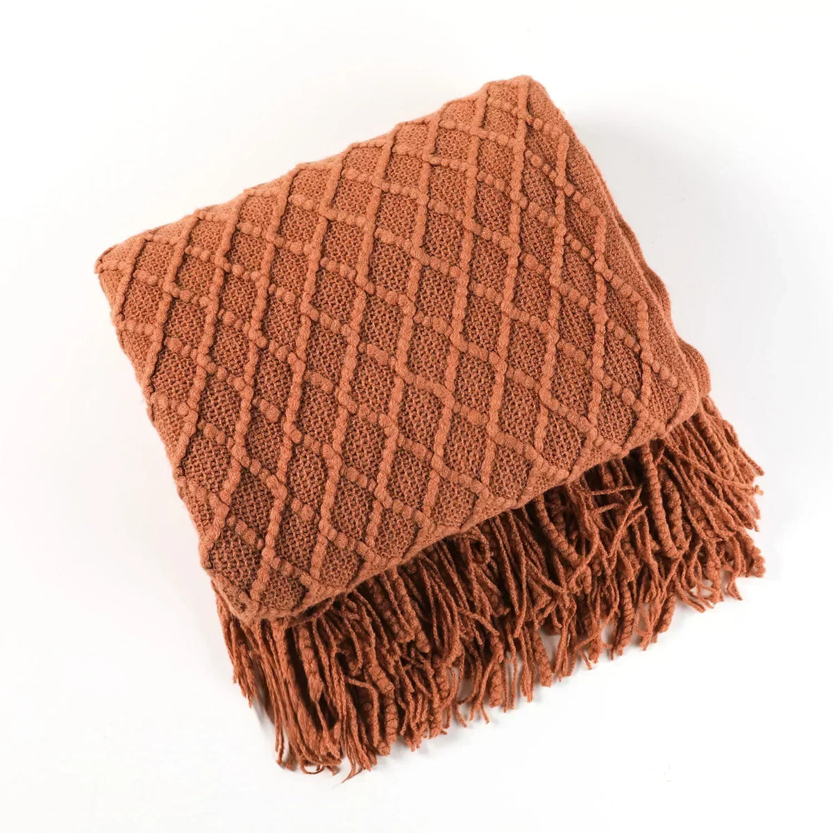 Nordic Knitted Throw Blanket
