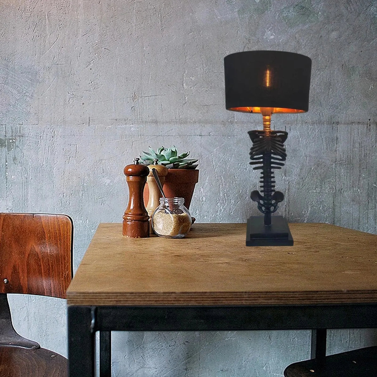 Gothic Skull Table Lamp