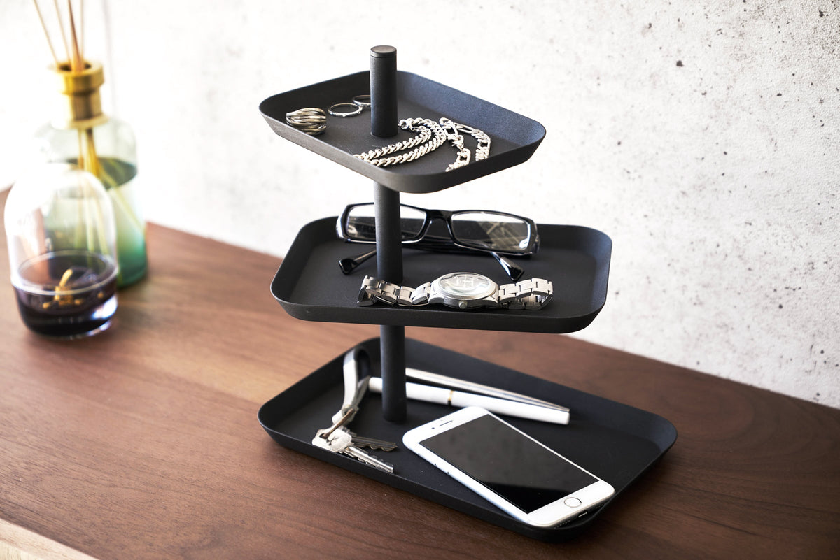Three Tier Rotating Accessory Tray