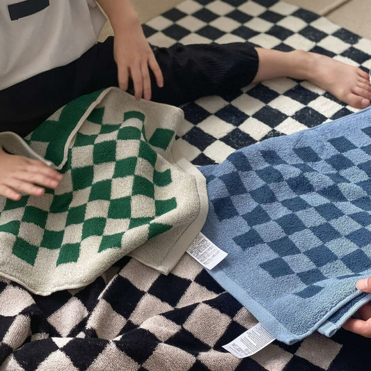 Checkerboard Plus Cotton Towel