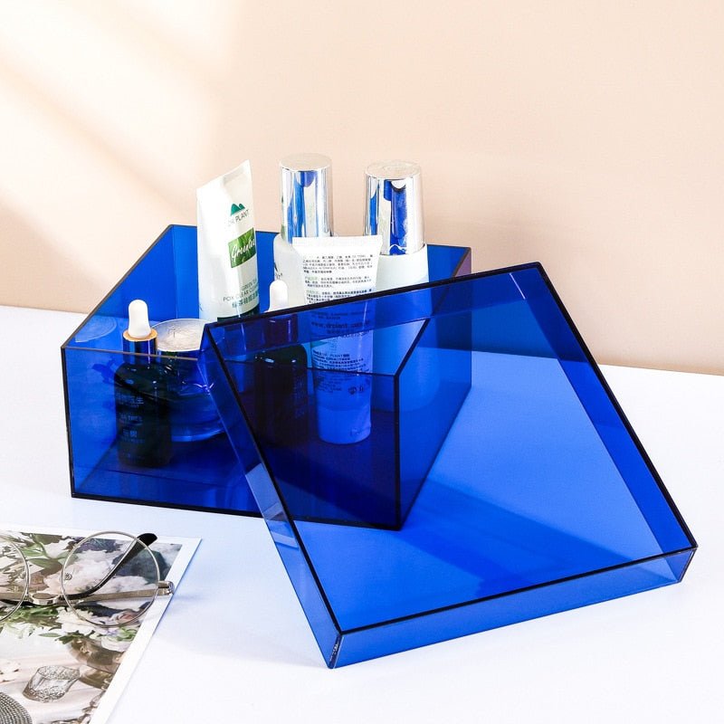 Acrylic Storage Box With Lid 20cm