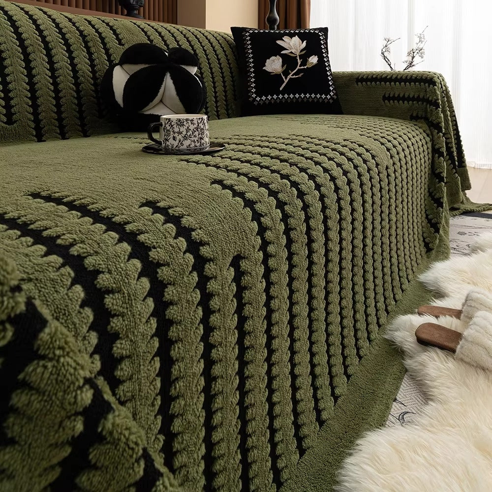 Vintage Tufted Microfibre Sofa Cover