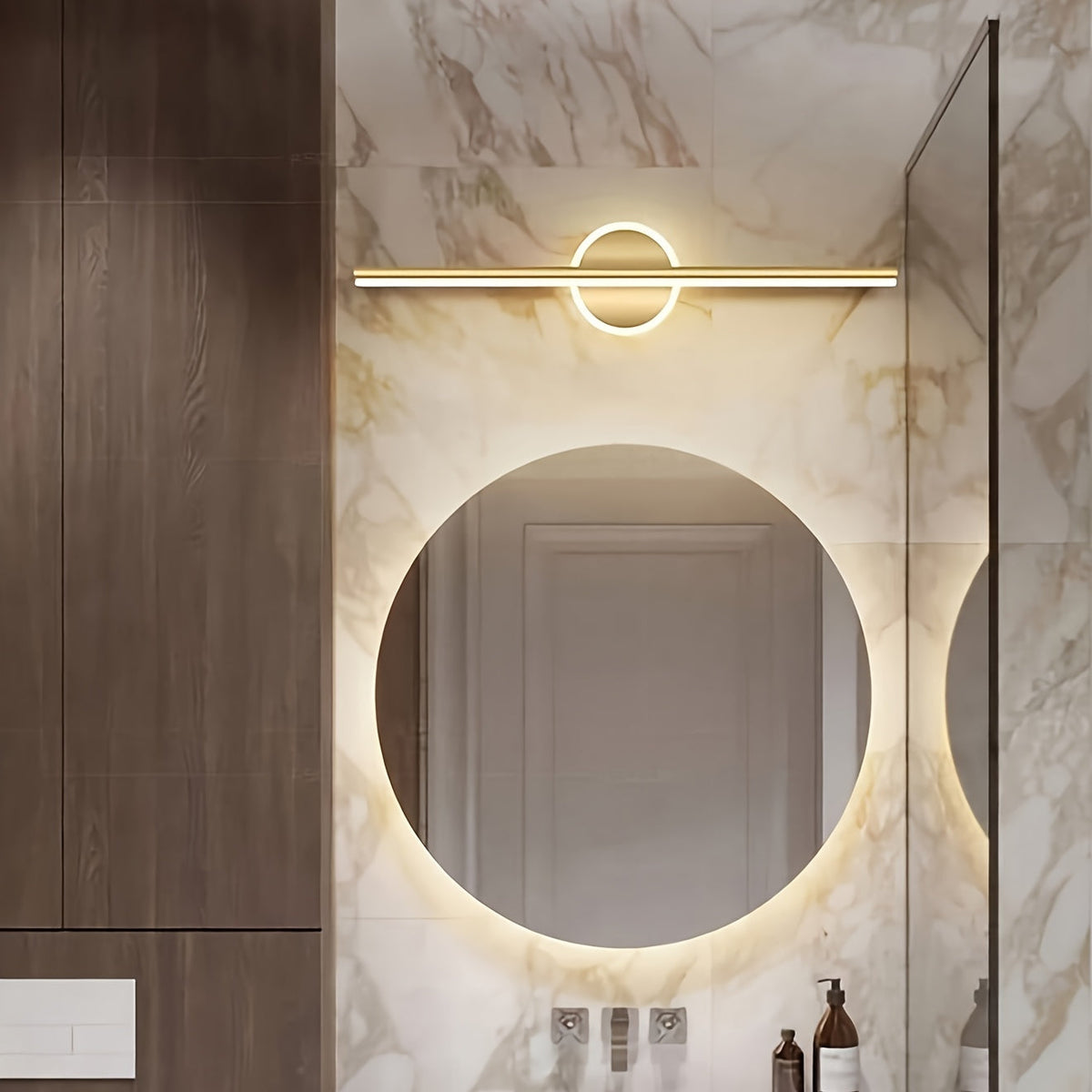Slim Aluminium Over-Mirror Light 60cm