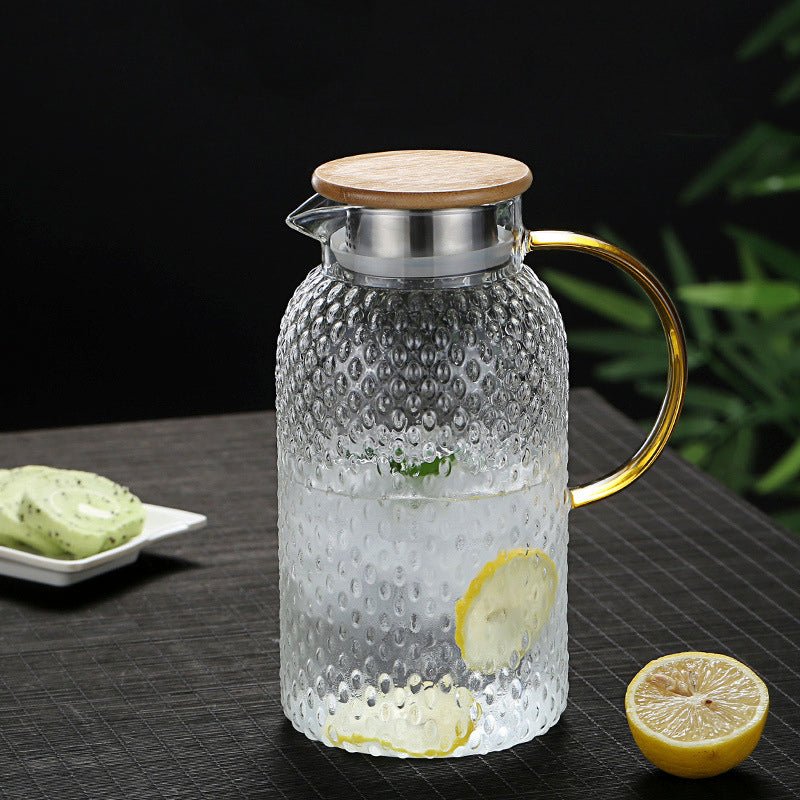Glass Jug with Bamboo Lid