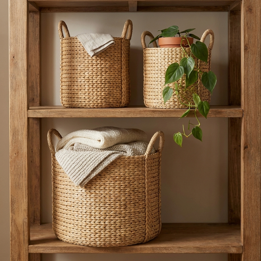 Seagrass Storage Basket — Set of 3
