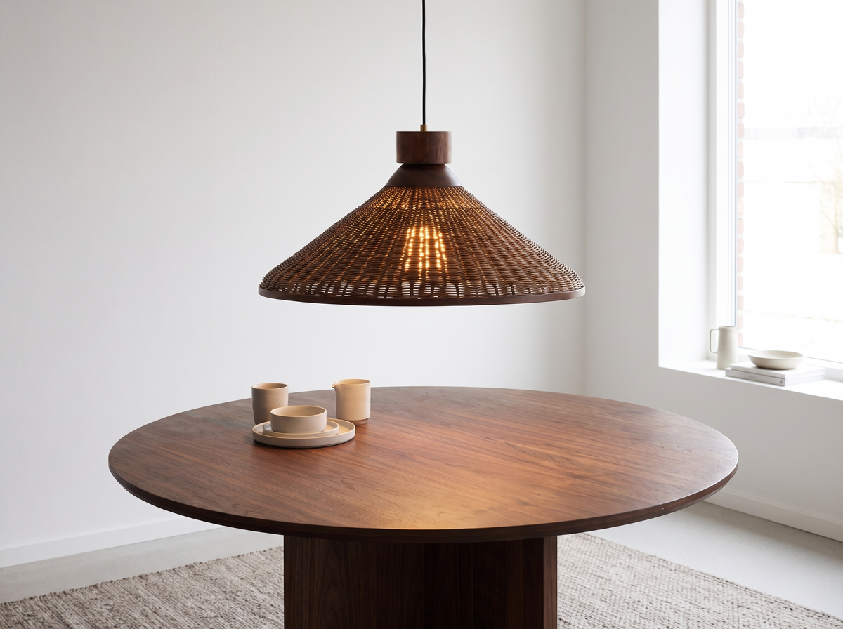 Fono Rattan Cone Pendant Light